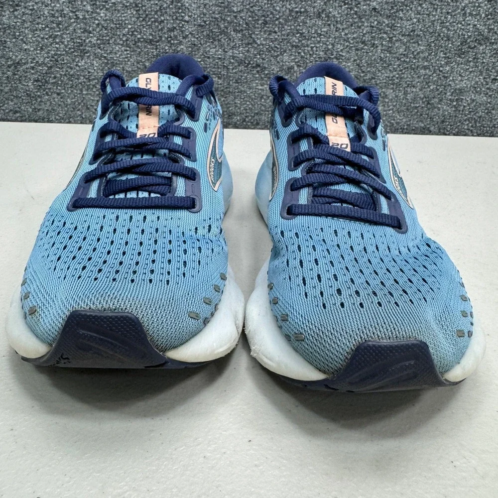 Brooks Glycerin 20 Running Shoes Womens Size 8 Blue Low Top Athletic Running